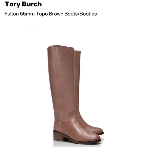 Tory Burch Shoes - Tory Burch Fulton Boots in Topo Brown 203